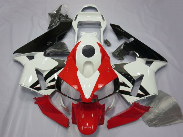 2003-2004 Honda CBR600RR Motorcycle Fairing - White Red Glossy Black Canada for Sale