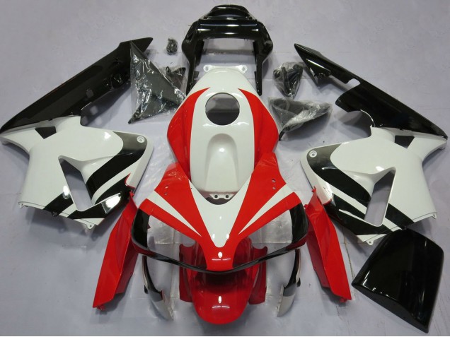 2003-2004 Honda CBR600RR Motorcycle Fairings - White Red Glossy Black OEM Style Canada for Sale