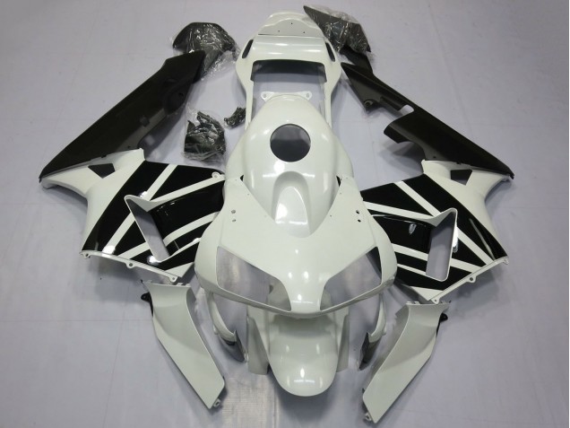 2003-2004 Honda CBR600RR Motorcycle Fairings - White Glossy Black OEM Style Canada for Sale