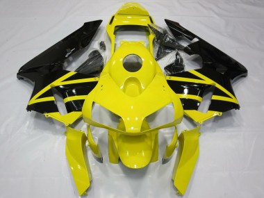 2003-2004 Honda CBR600RR Motorcycle Fairings - Yellow Glossy Black OEM Style Canada for Sale