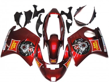 1996-2007 Honda CBR1100XX Blackbird Motorcycle Fairings - Red Yellow San Carlo Canada for Sale