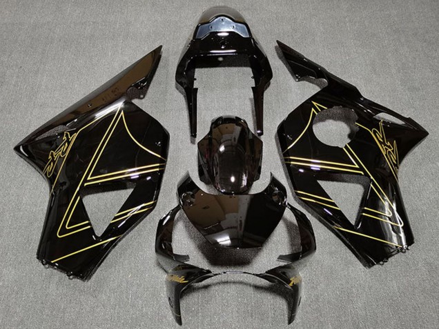 2002-2003 Honda CBR954RR Motorcycle Fairings - Glossy Black Gold Canada for Sale