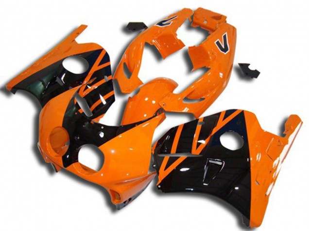 1990-1998 Honda CBR250RR Motorcycle Fairings - Orange Glossy Black Canada for Sale