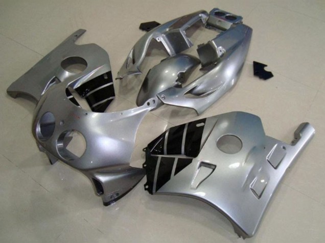 1990-1998 Honda CBR250RR Motorcycle Fairings - Silver Glossy Black Canada for Sale