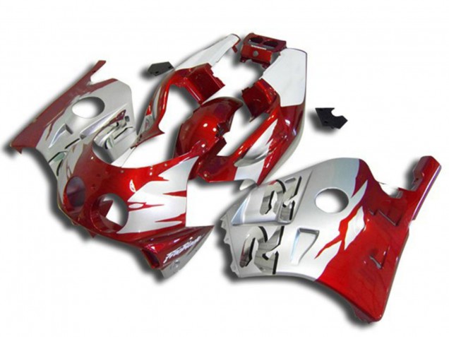 1990-1998 Honda CBR250RR Motorcycle Fairings - Silver Red Canada for Sale
