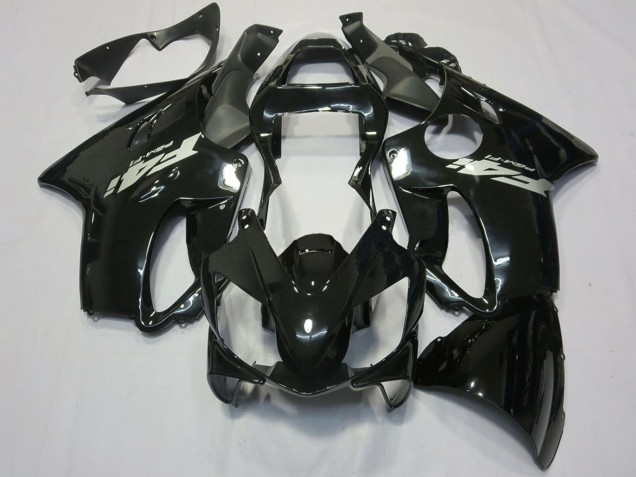 2001-2003 Honda CBR600 F4i Motorcycle Fairings - Glossy Black Silver Decal Canada for Sale