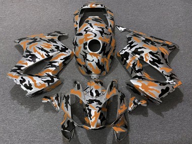 2002-2013 Honda VFR 800 Motorcycle Fairings - Orange Camouflage Canada for Sale