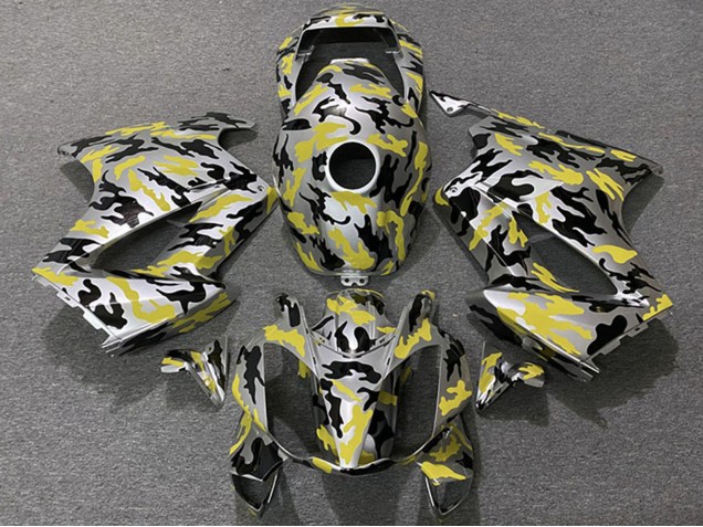 2002-2013 Honda VFR 800 Motorcycle Fairings - Yellow Camouflage Canada for Sale