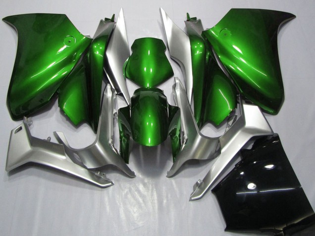 2010-2014 Honda VFR 1200 Motorcycle Fairings - Silver Green Canada for Sale