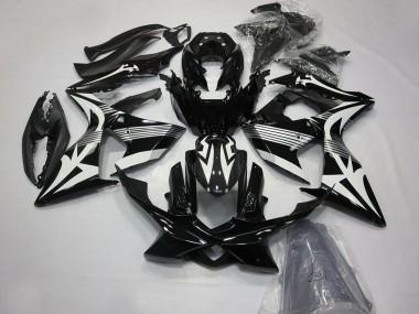 2009-2016 Suzuki GSXR 1000 Motorcycle Fairings - Glossy Black and White Canada for Sale