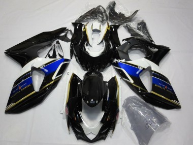 2009-2016 Suzuki GSXR 1000 Motorcycle Fairings - Blue White Gold Black Canada for Sale