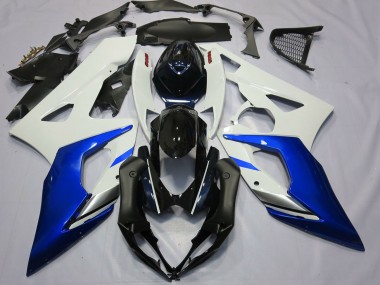 2005-2006 Suzuki GSXR 1000 Motorcycle Fairings - White Blue Black Canada for Sale