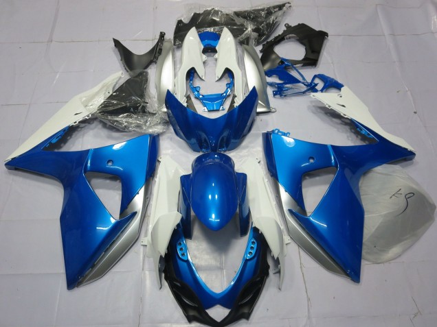 2009-2016 Suzuki GSXR 1000 Motorcycle Fairings - Blue White Canada for Sale