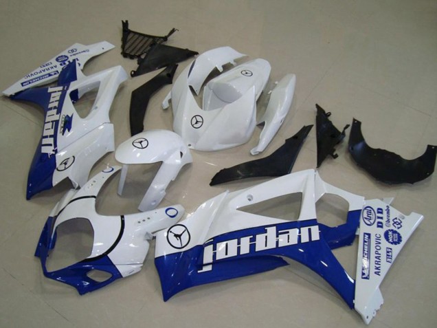 2007-2008 Suzuki GSXR 1000 Motorcycle Fairings - White Blue Jordan Canada for Sale