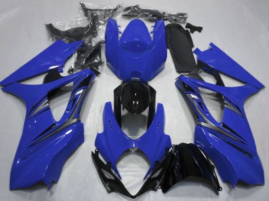2007-2008 Suzuki GSXR 1000 Motorcycle Fairings - Blue Glossy Black OEM Style Canada for Sale