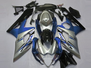 2005-2006 Suzuki GSXR 1000 Motorcycle Fairings - Blue Silver Black Canada for Sale