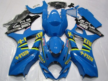 2007-2008 Suzuki GSXR 1000 Motorcycle Fairing - Blue Gold Black Rizla Canada for Sale