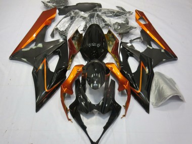 2005-2006 Suzuki GSXR 1000 Motorcycle Fairings - Burnt Orange Black Canada for Sale