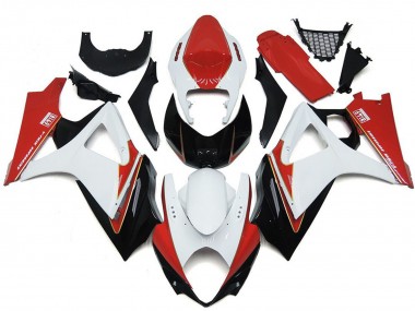 2007-2008 Suzuki GSXR 1000 Motorcycle Fairings - White Red Black Canada for Sale