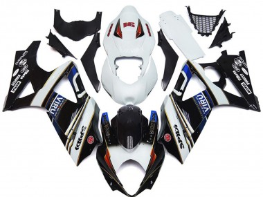 2007-2008 Suzuki GSXR 1000 Motorcycle Fairings - White Blue Red Black Viru Canada for Sale