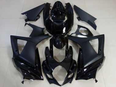 2007-2008 Suzuki GSXR 1000 Motorcycle Fairing - Glossy Black Matte Black Canada for Sale