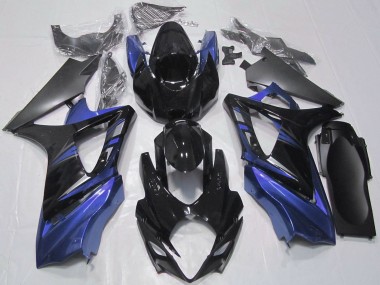 2007-2008 Suzuki GSXR 1000 Motorcycle Fairings - Glossy Black Blue Canada for Sale