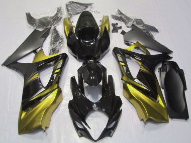 2007-2008 Suzuki GSXR 1000 Motorcycle Fairings - Glossy Black Yellow Canada for Sale
