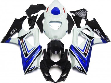 2007-2008 Suzuki GSXR 1000 Motorcycle Fairings - White Blue Black OEM Style Canada for Sale