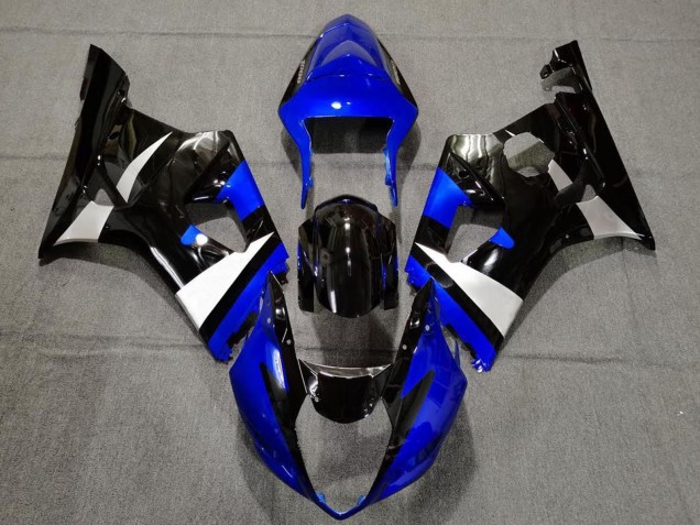 2003-2004 Suzuki GSXR 1000 Motorcycle Fairings - Blue White Glossy Black Canada for Sale