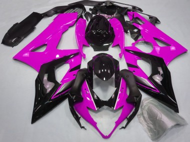 2005-2006 Suzuki GSXR 1000 Motorcycle Fairings - Pink Glossy Black Canada for Sale