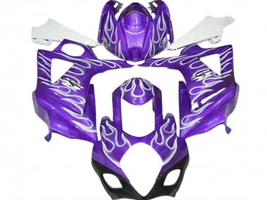 2007-2008 Suzuki GSXR 1000 Motorcycle Fairings - Purple White Flame Canada for Sale
