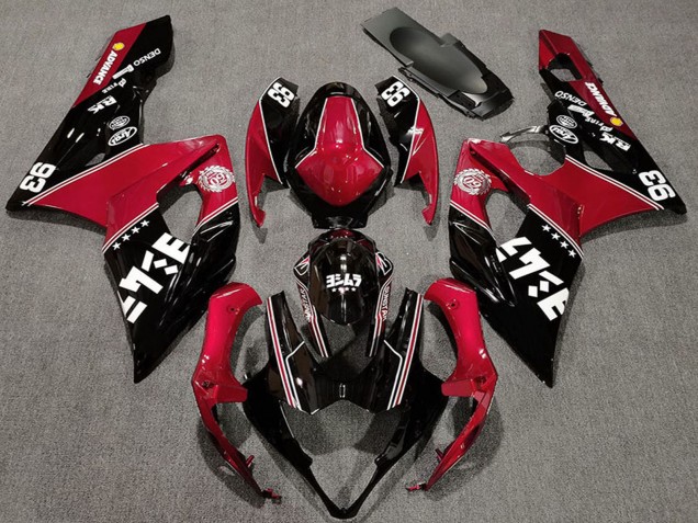 2005-2006 Suzuki GSXR 1000 Motorcycle Fairings - Red Glossy Black White Canada for Sale