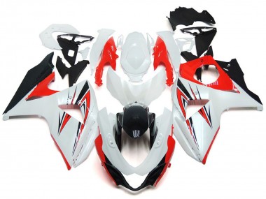 2009-2016 Suzuki GSXR 1000 Motorcycle Fairing - White Red Black Canada for Sale