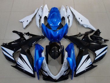 2009-2016 Suzuki GSXR 1000 Motorcycle Fairing - White Blue Black Canada for Sale