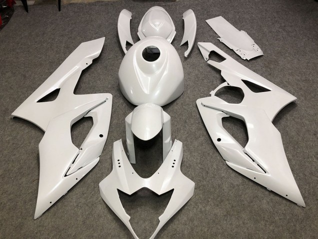 2005-2006 Suzuki GSXR 1000 Motorcycle Fairings - Glossy White Plain Canada for Sale