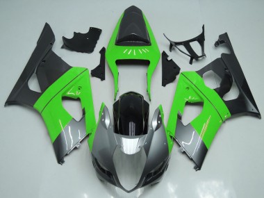2003-2004 Suzuki GSXR 1000 Motorcycle Fairings - Green Silver Black Canada for Sale