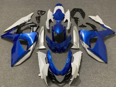 2009-2016 Suzuki GSXR 1000 Motorcycle Fairings - White Silver Blue Canada for Sale