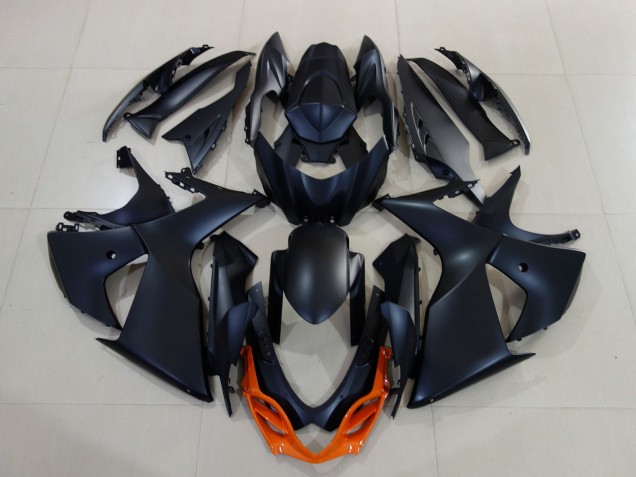 2009-2016 Suzuki GSXR 1000 Motorcycle Fairings - Matte Black Orange Canada for Sale