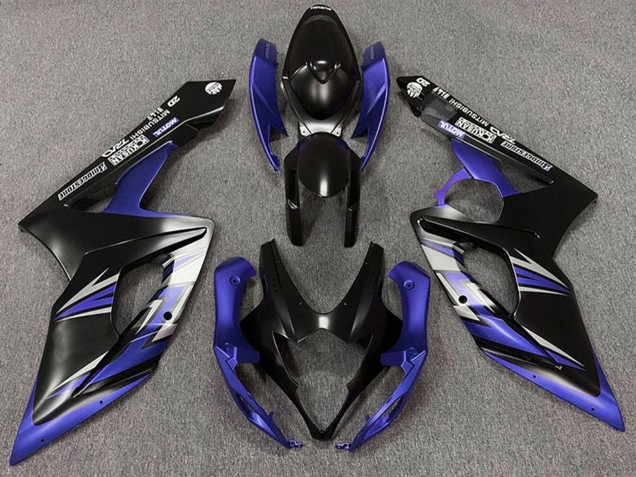 2005-2006 Suzuki GSXR 1000 Motorcycle Fairings - Matte Black Blue Canada for Sale