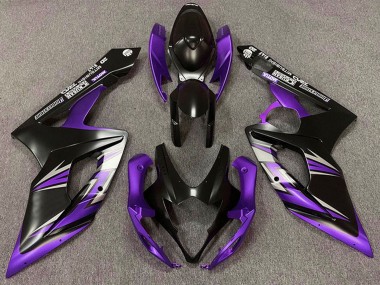 2005-2006 Suzuki GSXR 1000 Motorcycle Fairing - Matte Black Purple Canada for Sale