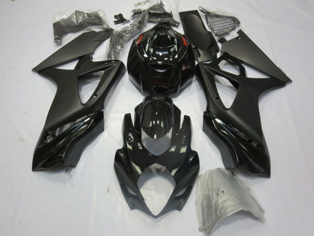 2007-2008 Suzuki GSXR 1000 Motorcycle Fairings - Glossy Black Matte Black Canada for Sale