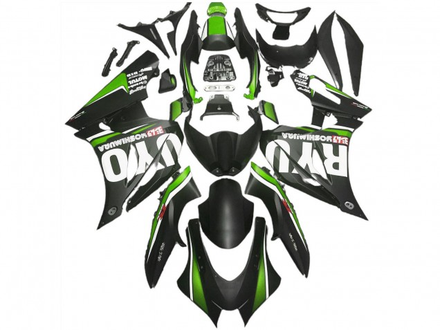 2017-2024 Suzuki GSXR 1000 Motorcycle Fairings - Matte Black Green Canada for Sale
