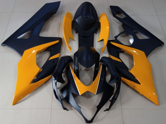 2005-2006 Suzuki GSXR 1000 Motorcycle Fairings - Matte Black Light Orange Canada for Sale