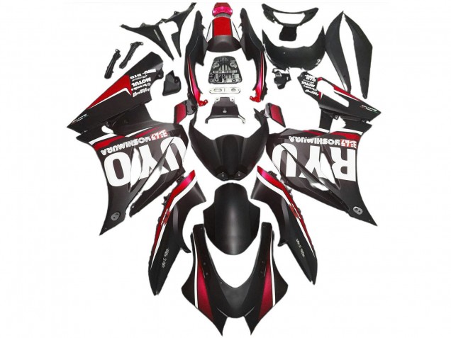 2017-2024 Suzuki GSXR 1000 Abs Motorcycle Fairings - Matte Black Red Canada for Sale