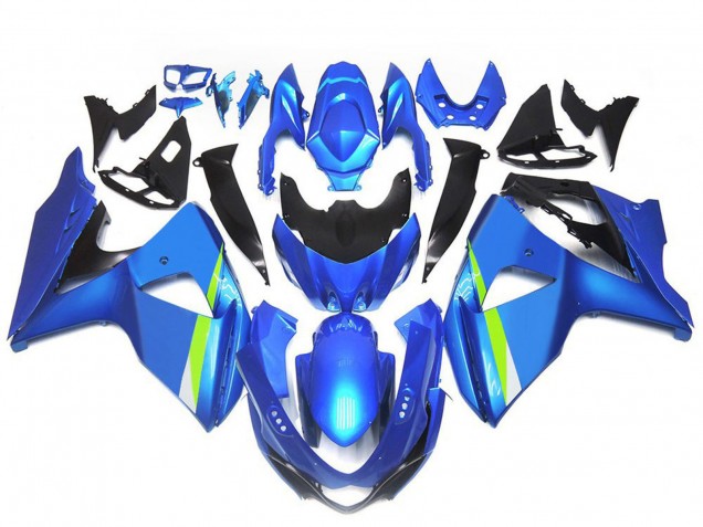 2009-2016 Suzuki GSXR 1000 Motorcycle Fairings - Blue Green Black Canada for Sale