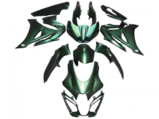 2017-2024 Suzuki GSXR 1000 Motorcycle Fairings - Matte Green Canada for Sale