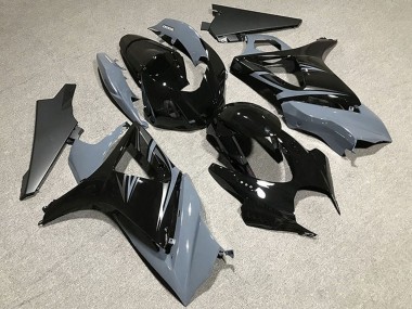 2007-2008 Suzuki GSXR 1000 Motorcycle Fairings - Nardo Grey Glossy Black OEM Style Canada for Sale