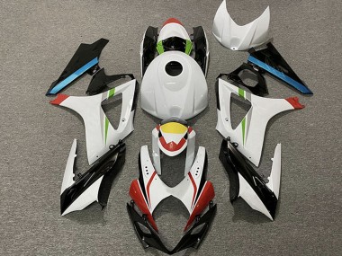 2007-2008 Suzuki GSXR 1000 Motorcycle Fairings - White Red Yellow Blue Black Racing Canada for Sale