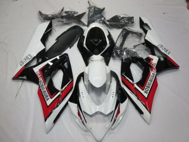 2005-2006 Suzuki GSXR 1000 Motorcycle Fairings - White Red Black Yoshimura Canada for Sale