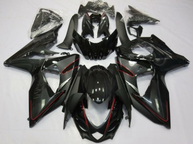 2009-2016 Suzuki GSXR 1000 Motorcycle Fairings - Glossy Black Red Canada for Sale